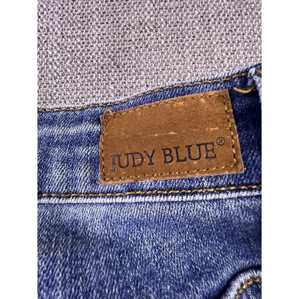 Judy Blue Jeans Women‎ 11 Blue Distressed Skinny Fit Boho City Preppy